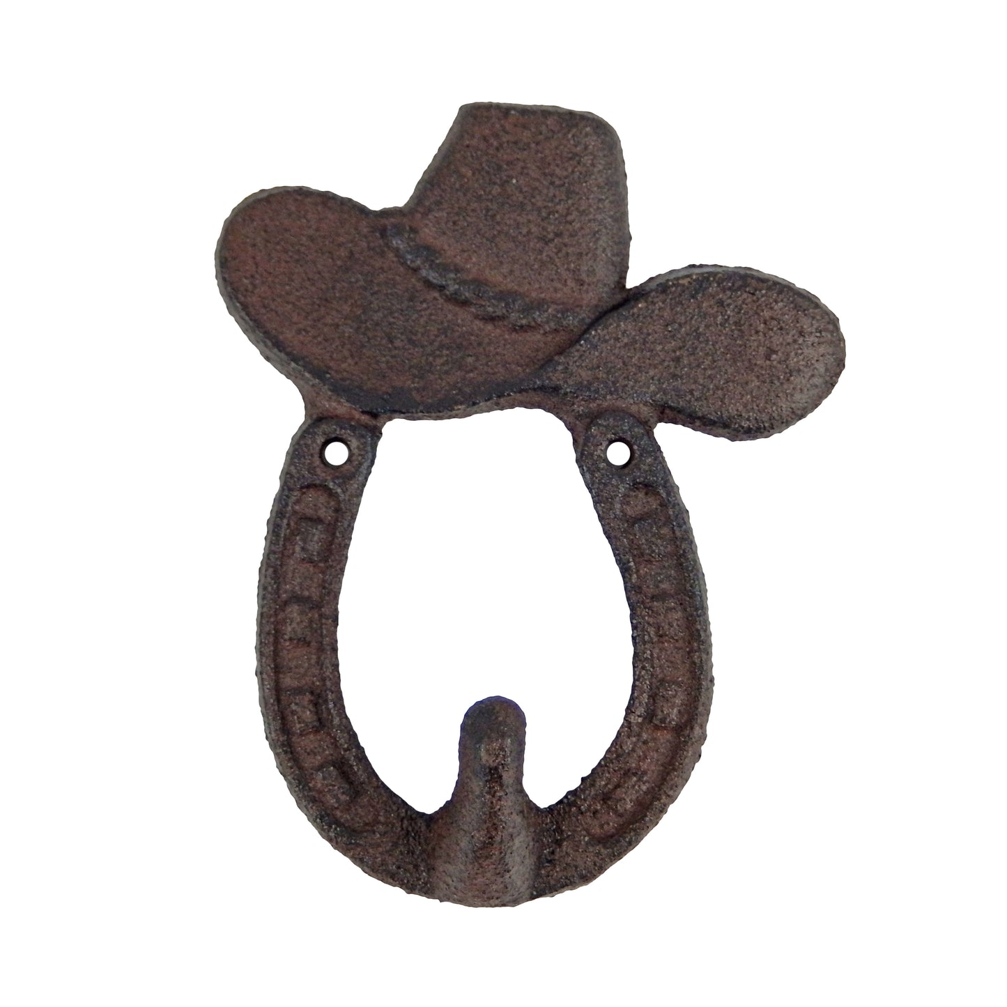 Cast Iron Horseshoe Hat Shaped Wall Hook Key Towel Coat Hanger Western Decor