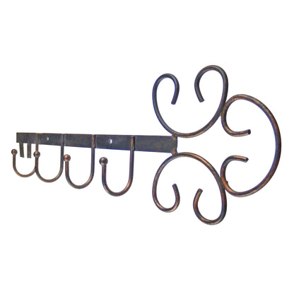 Metal Key Shaped Wall Hook Rack Key Dog Leash Coat Hanger Copper or Brown Finish