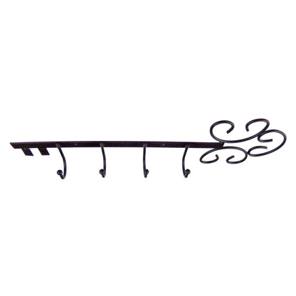 Metal Key Shaped Wall Hook Rack Key Dog Leash Coat Hanger Copper or Brown Finish