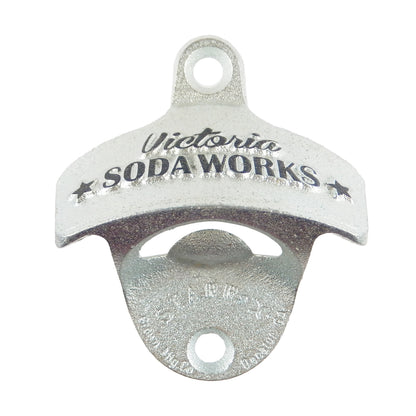 Embossed Victoria Soda Works Beer Bottle Opener Starr X Wall Mounted Cast Iron