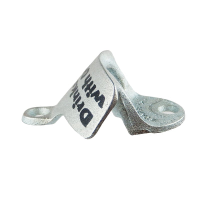 Starr X Drinks Well With Others Cast Iron Beer Bottle Opener Wall Mounted Zinc Plated