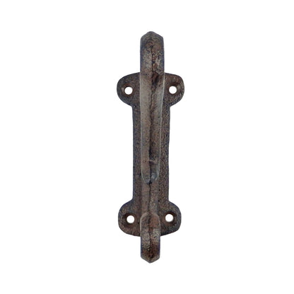 Rustic Double Wall Hook Vines Cast Iron Towel Coat Key Hanger Antique Style
