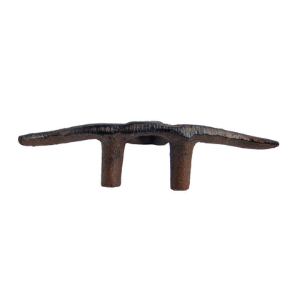 Rustic Cast Iron Longhorn Steer Drawer Pull Handle Knob Brown 4.75" (Pack of 6)