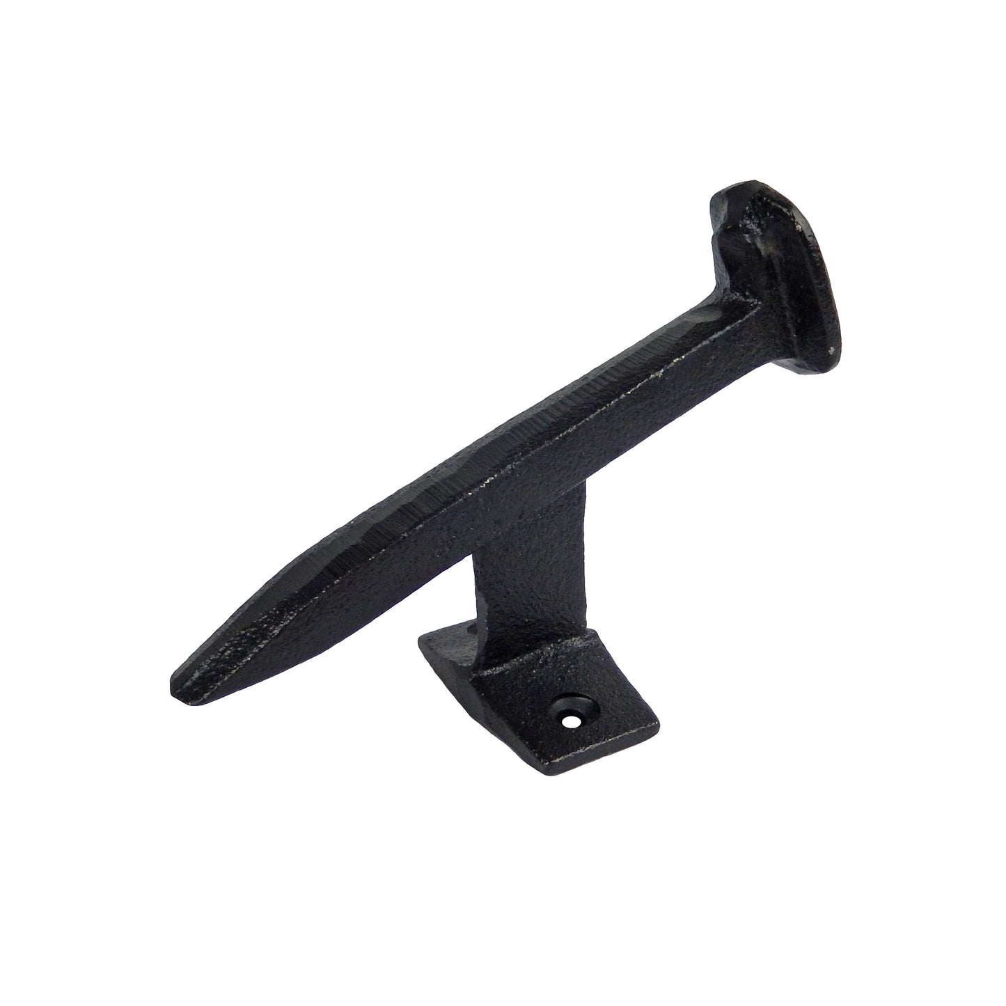 Cast Iron Black Railroad Spike Wall Hook Heavy Duty Industrial Coat Towel Hanger