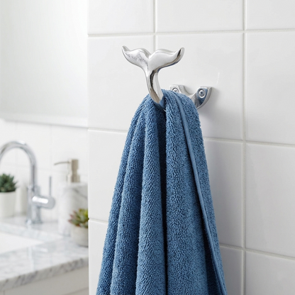 Whale Tail Wall Hook Nautical Solid Aluminum Bathroom Pool Towel Door Hanger