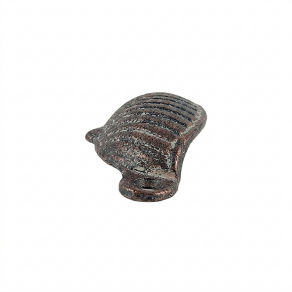 Shell Cup Bin Drawer Pull Cabinet Handle Cast Iron Antique Style with Screws