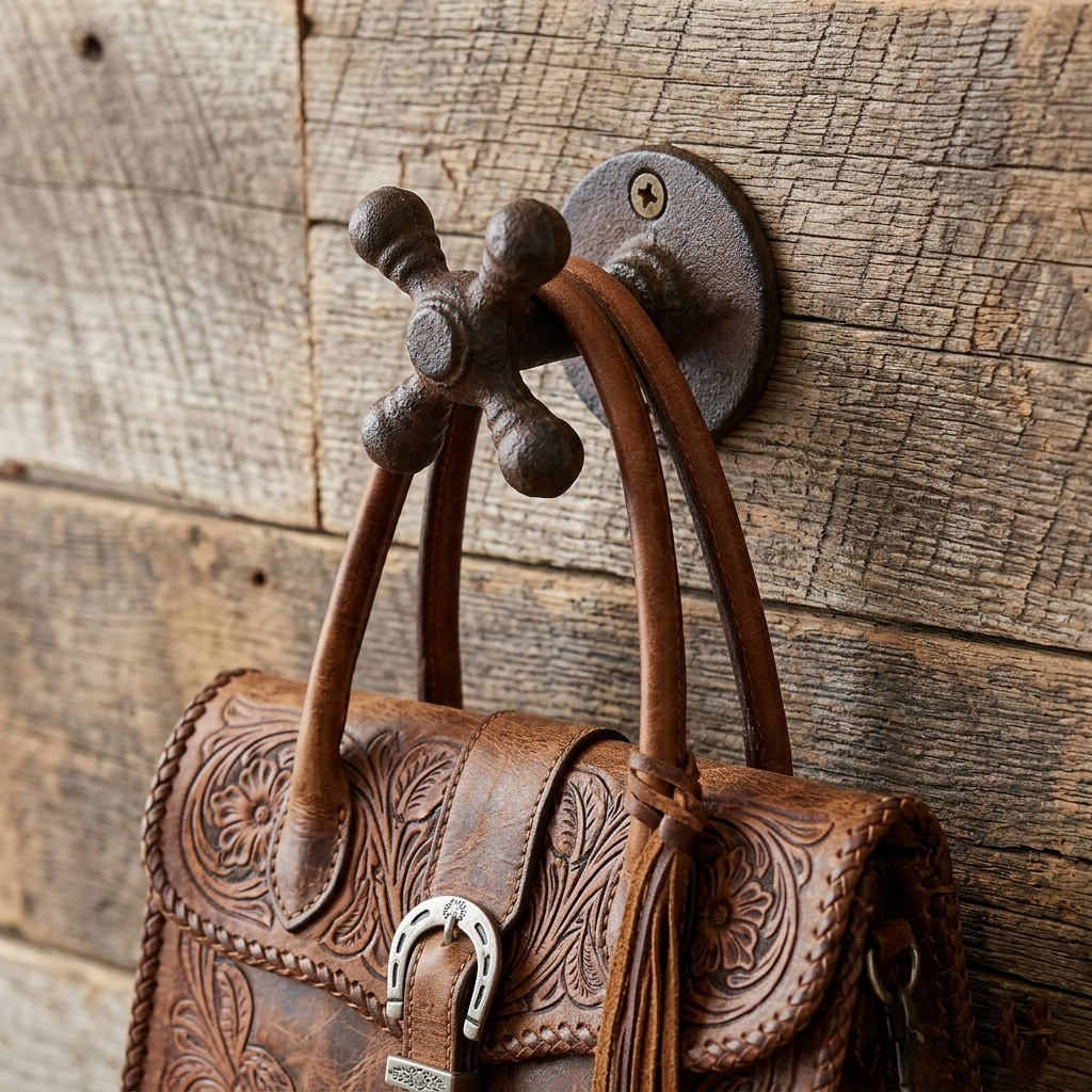 Faucet Knob Wall Hook Handle Cast Iron Towel Coat Purse Hanger Antique Style