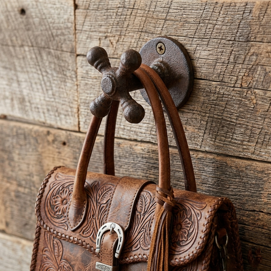Faucet Knob Wall Hook Handle Cast Iron Towel Coat Purse Hanger Antique Style