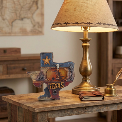 Small Texas Flag Map Picture Frame 3 x 2 inch Photo Star Windmill Longhorn Boot