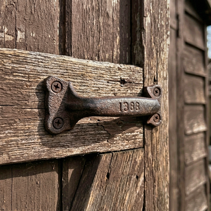 6 Handles Rustic Cast Iron Door Drawer Pull Antique Look Barn Gate Shed Cabinet