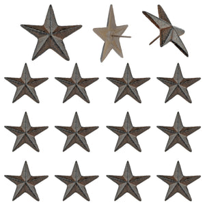 Cast Iron 2.5 inch Texas Star Nails Tacks Rustic Finish Western (Pack of 12)