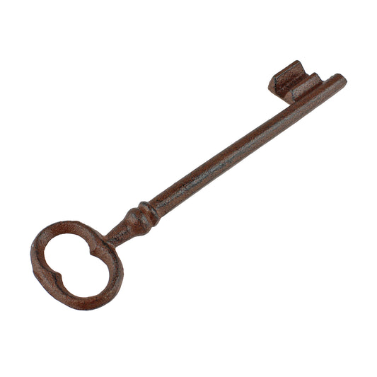 Cast Iron Jailers Key Victorian Antique Style Skeleton Key Decorative 8 1/2 inch