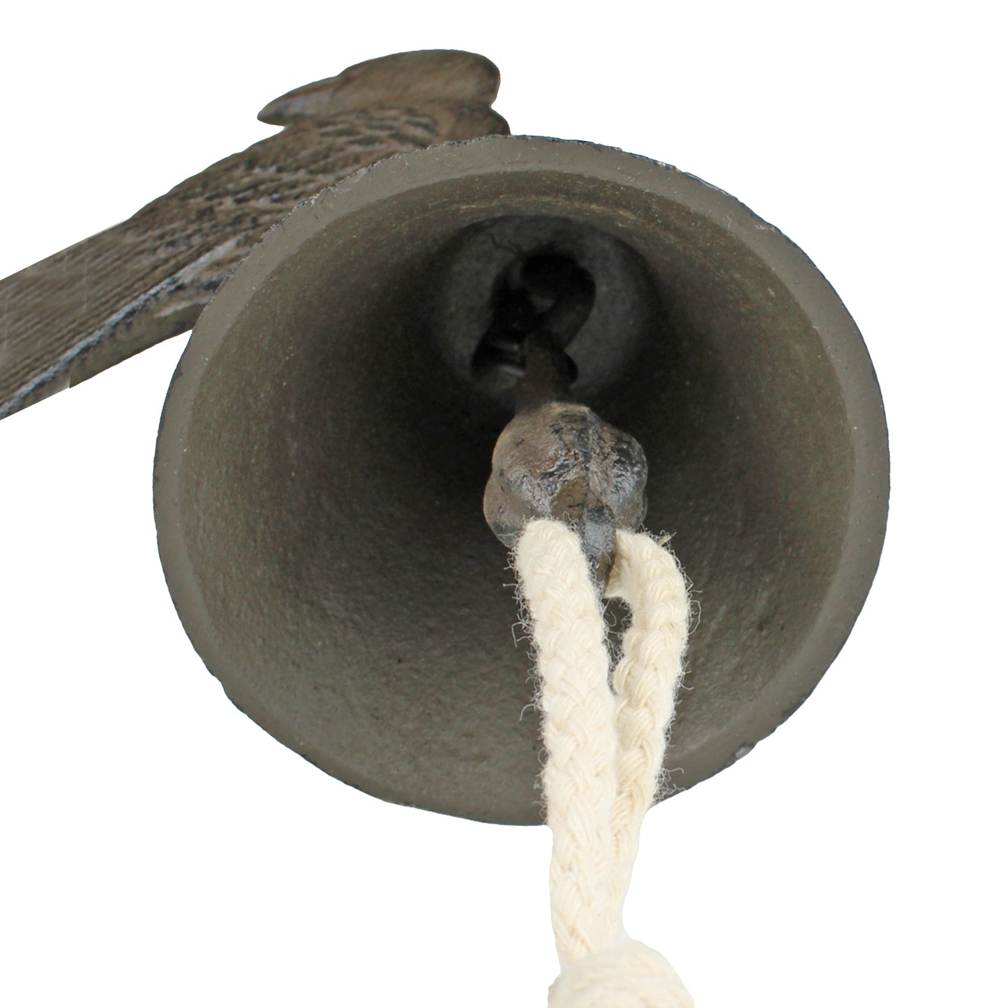 Dove Bird Dinner Bell Cast Iron Wall Mounted Antique Style Rustic Finish