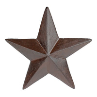 Cast Iron Heavy Duty Texas Wall Star 3D Plaque Antique Rustic Brown 7.5 inch