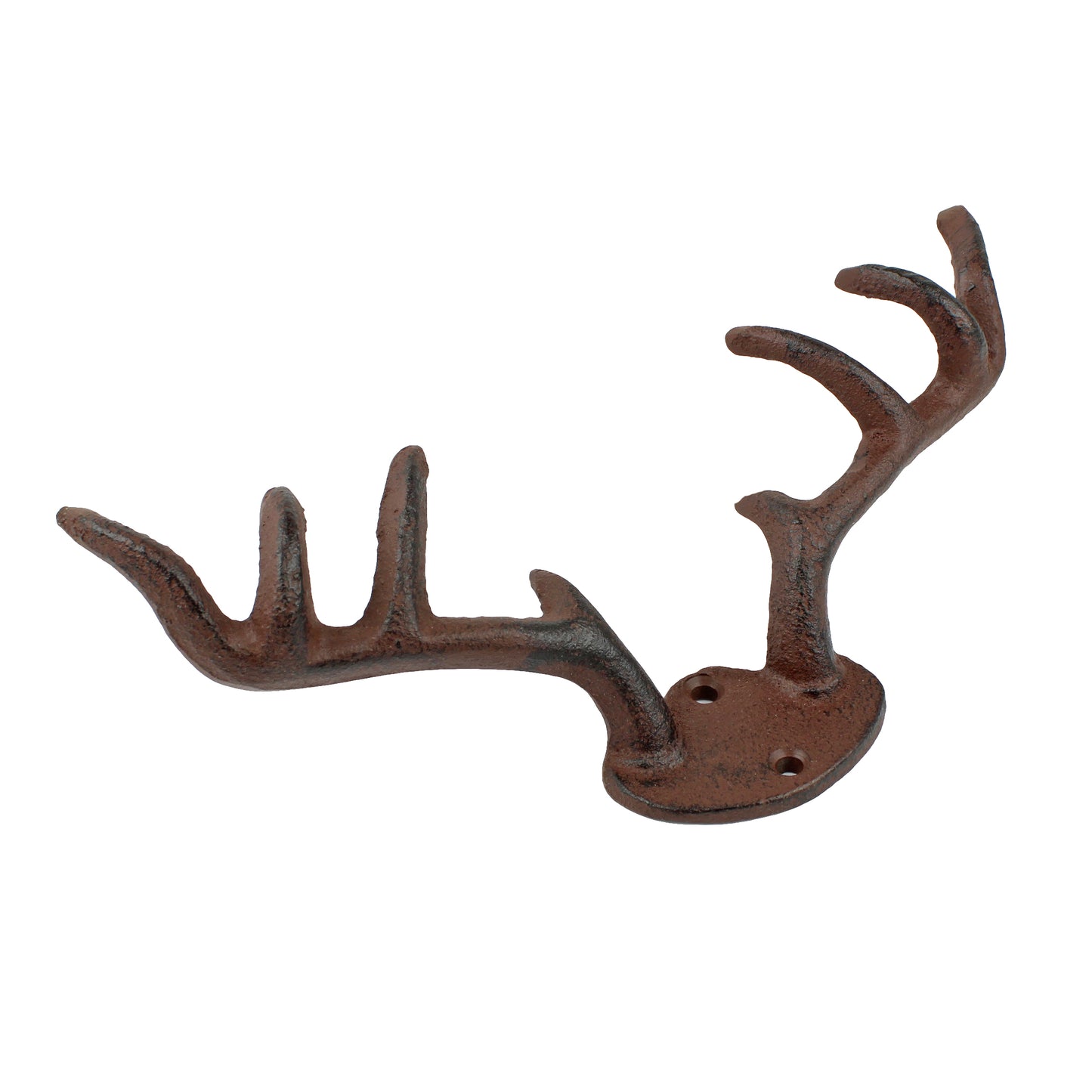 Deer Antler Key Rack Hanger Coat Hooks Hat Towel Cast Iron Wall Mount Cabin