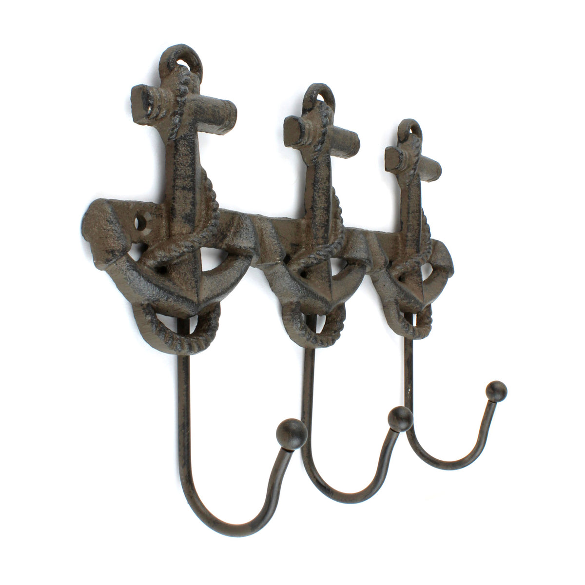 Anchor Key Rack Cast Iron Rustic Wall Nautical Hook Towel Holder Coat Hanger