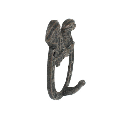 Rustic Cast Iron Lucky Horseshoe Boots Western Wall Hook Key Towel Coat Hanger