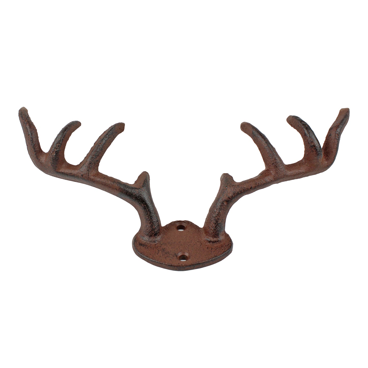 Deer Antler Key Rack Hanger Coat Hooks Hat Towel Cast Iron Wall Mount Cabin