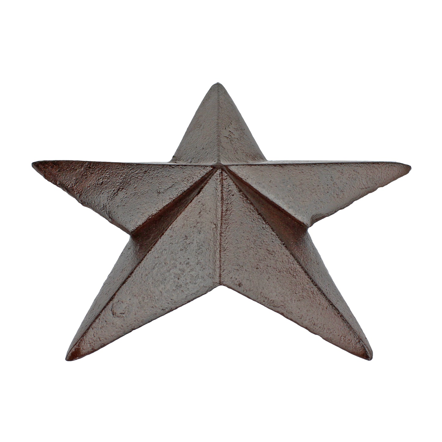 Cast Iron Heavy Duty Texas Wall Star 3D Plaque Antique Rustic Brown 7.5 inch