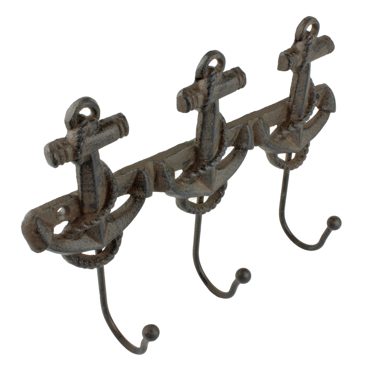Anchor Key Rack Cast Iron Rustic Wall Nautical Hook Towel Holder Coat Hanger