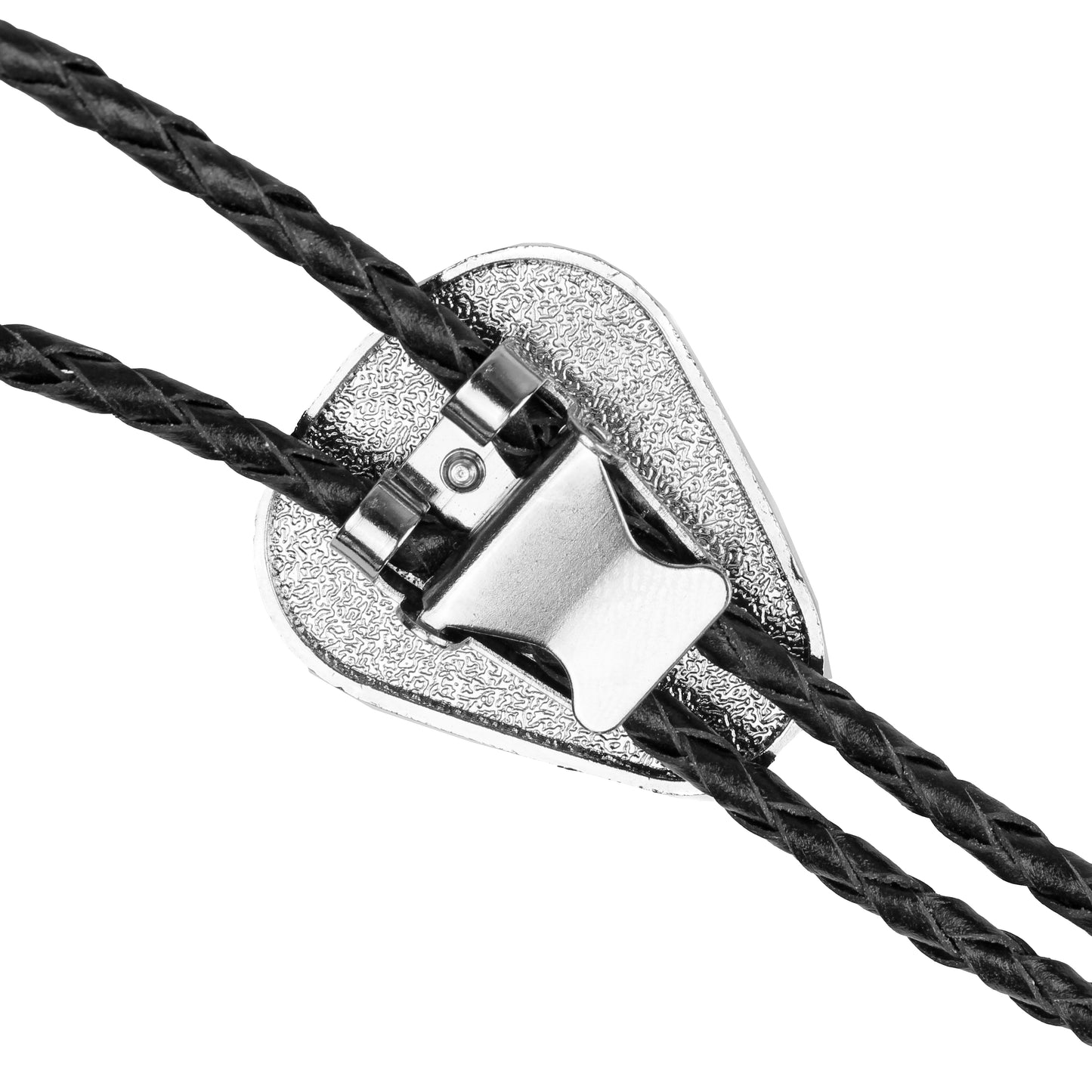 Teardrop Natural Real Turquoise Stone Bolo Tie 40" Adjustable Leather Cord