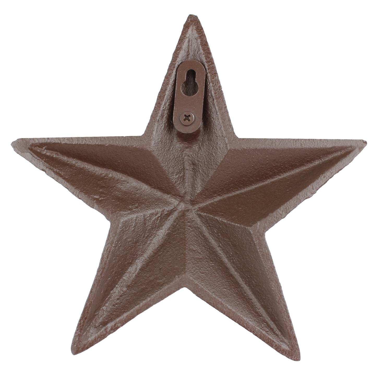 Cast Iron Heavy Duty Texas Wall Star 3D Plaque Antique Rustic Brown 7.5 inch