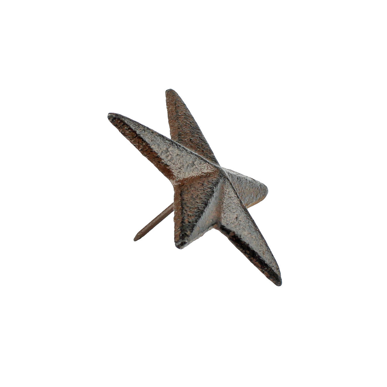 Cast Iron Texas Star Nails Tacks Rustic Finish Western 2.5 Inch Head (Pack of 3)