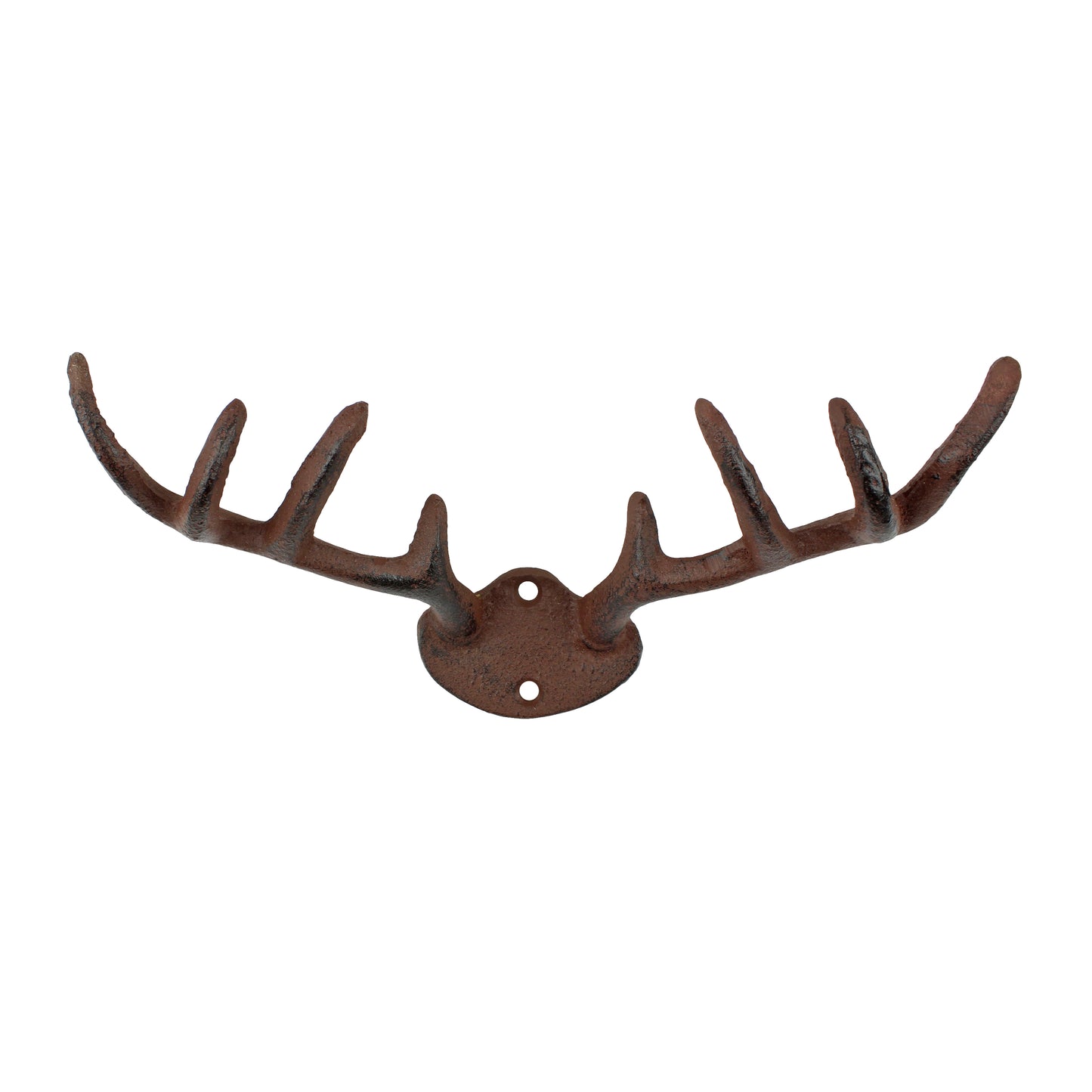 Deer Antler Key Rack Hanger Coat Hooks Hat Towel Cast Iron Wall Mount Cabin