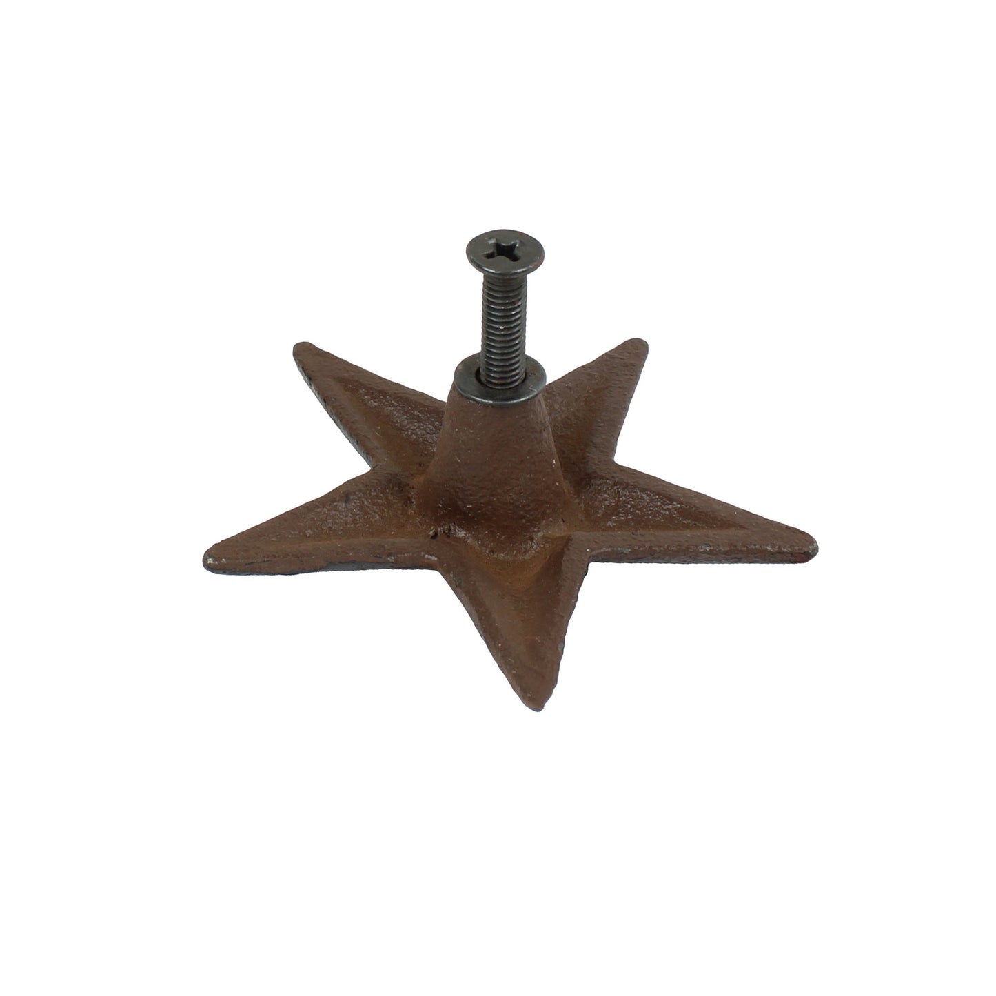 6 Rustic Star Drawer Pull Cabinet Door Handle Knobs Western Antique Style 2.5 in