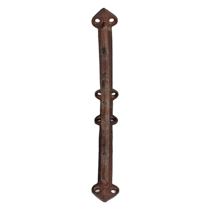 2 Cast Iron Fleur De Lis Vines Shelf Bracket Corner Brace Rustic Brown 5 1/2 in