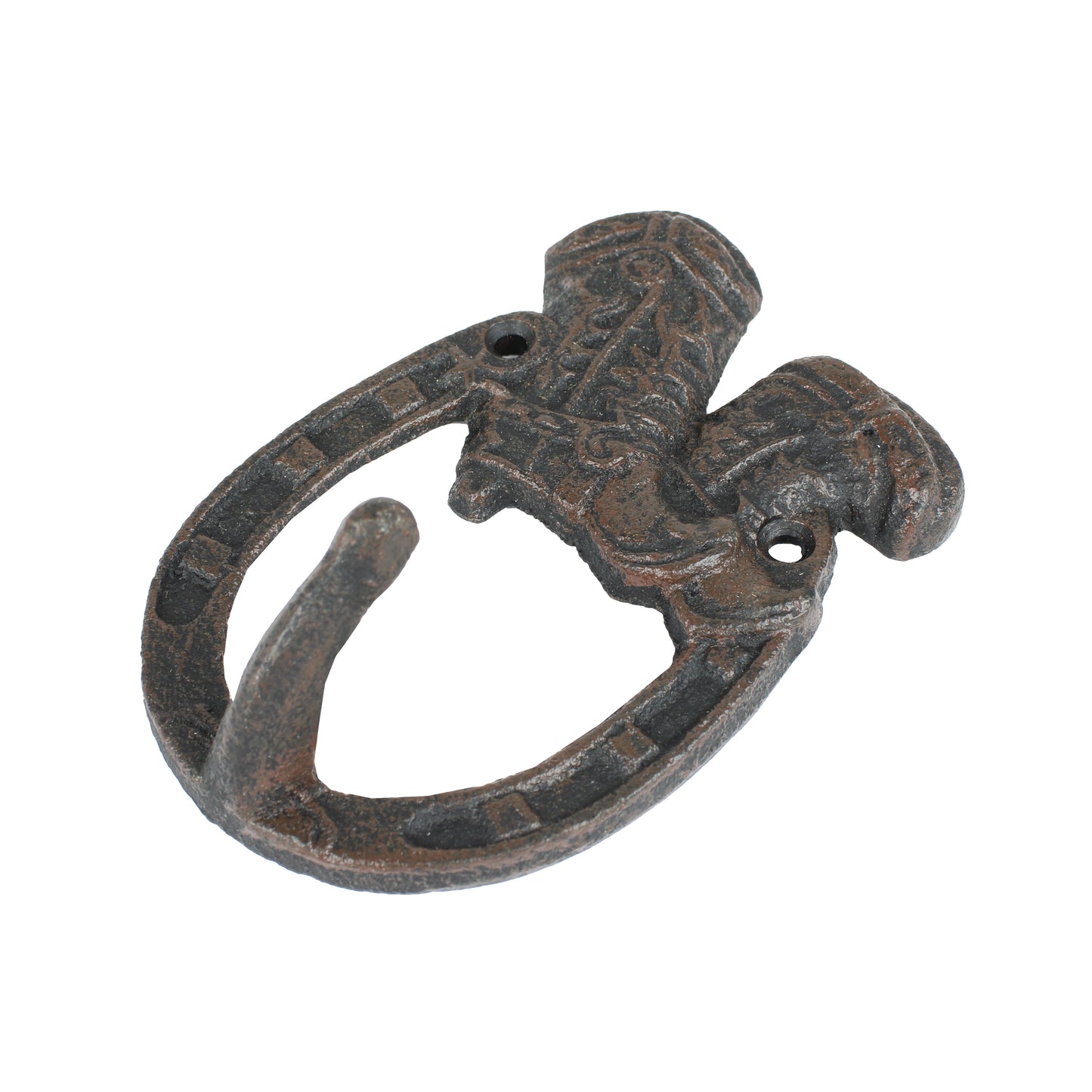 Rustic Cast Iron Lucky Horseshoe Boots Western Wall Hook Key Towel Coat Hanger