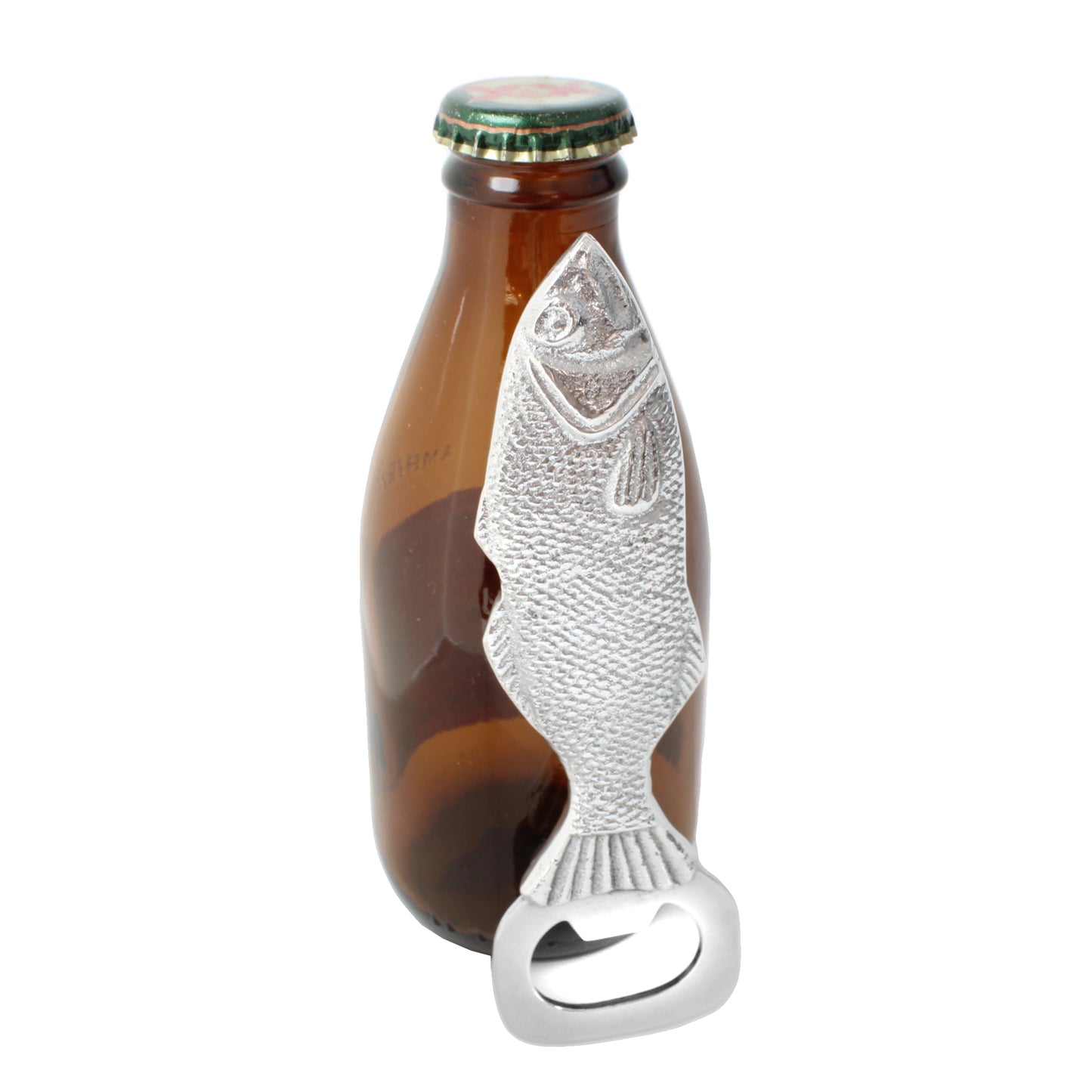 Aluminum Fish Beer Bottle Opener Hand Held Nautical Kitchen Bar Decor