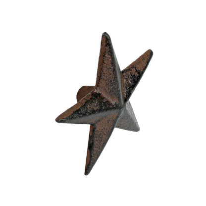 6 Rustic Star Drawer Pull Cabinet Door Handle Knobs Western Antique Style 2.5 in
