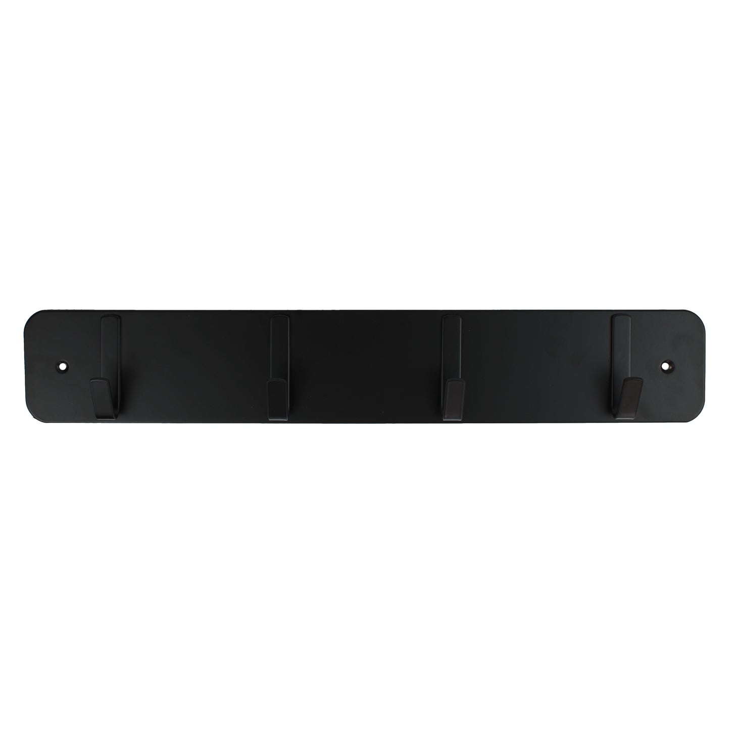Modern Black Metal Wall Hook Rack Key, Towel, Coat, Purse, Dog Leash Hanger 18"