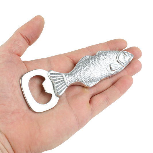 Aluminum Fish Beer Bottle Opener Hand Held Nautical Kitchen Bar Decor