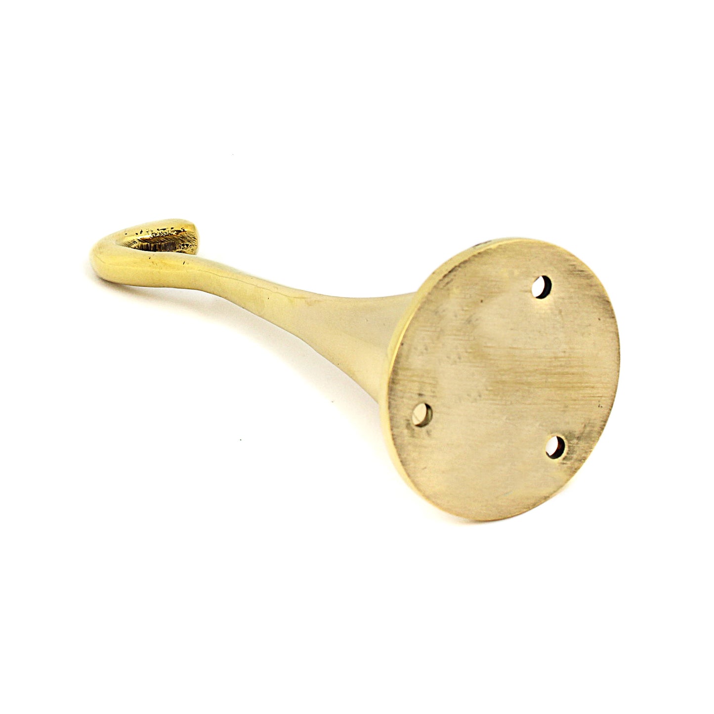 Solid Brass Lamp or Basket Holder Hook Wall Mounted Polished Gold Finish 5 inch