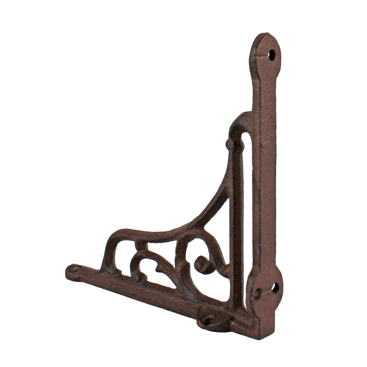 2 Vines Shelf Brackets Cast Iron Corner Brace Antique Style Brown 6 3/8 x 5 3/4"