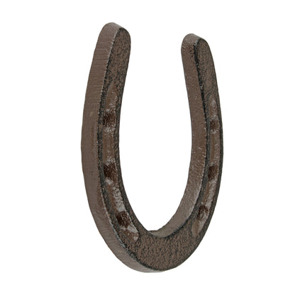 Small Lucky Horseshoe Cast Iron Rustic Decor 3 3/4 x 3 3/8 inch Custom Work