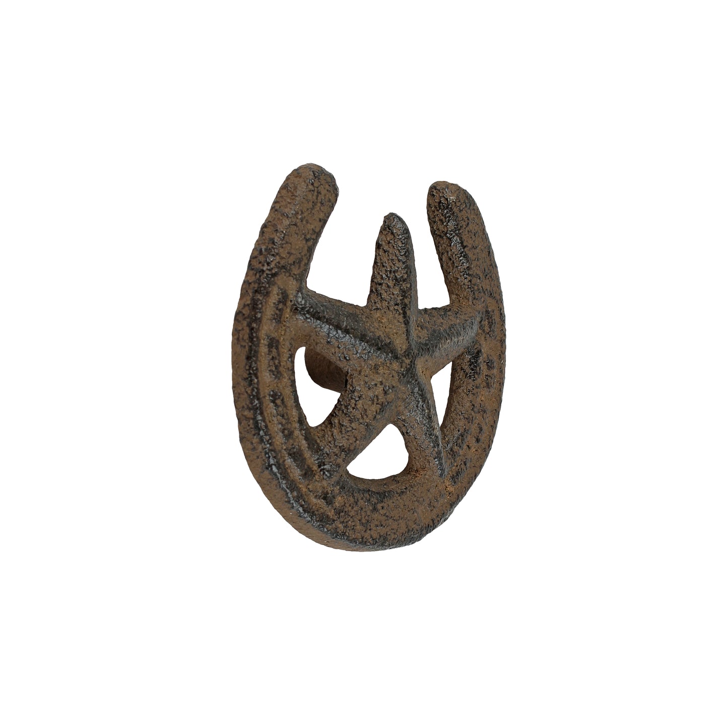 Rustic Horseshoe Star Western Drawer Knob Pull Cast Iron Cabinet Hardware 2 inch