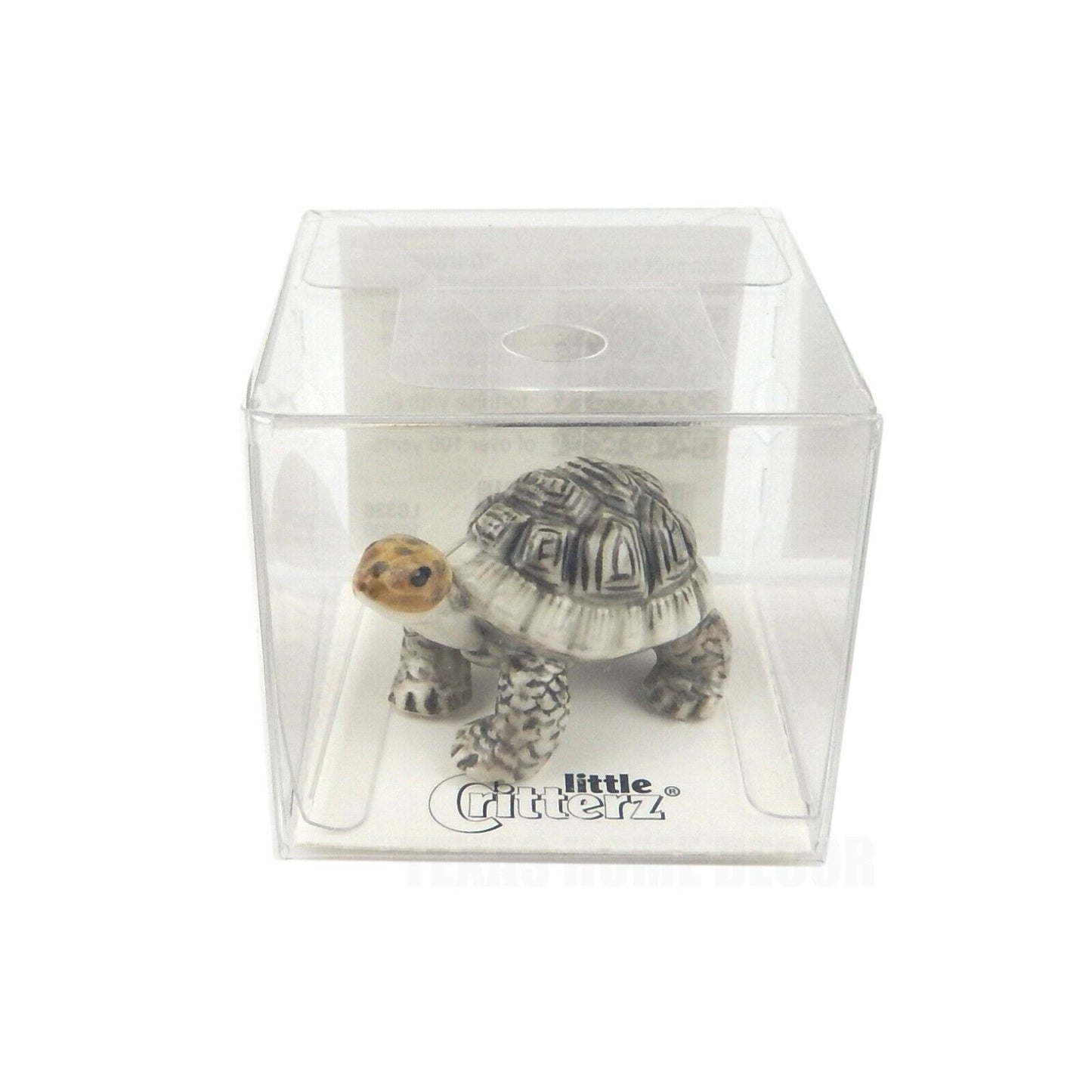 Little Critterz Miniature Collectors Galapagos Tortoise Porcelain Figurine