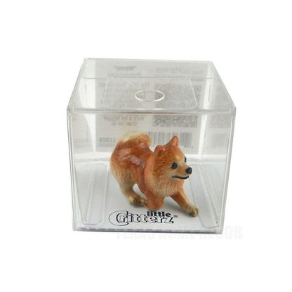 Little Critterz Miniature Collectors Pomeranian Dog Porcelain Figurine