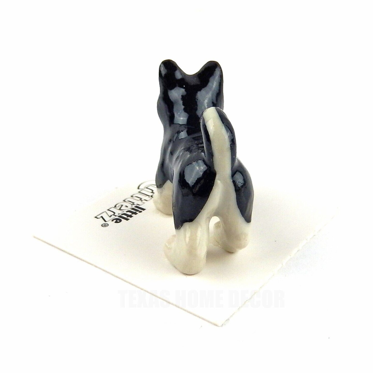 Little Critterz Miniature Collectors Siberian Husky Dog Porcelain Figurine