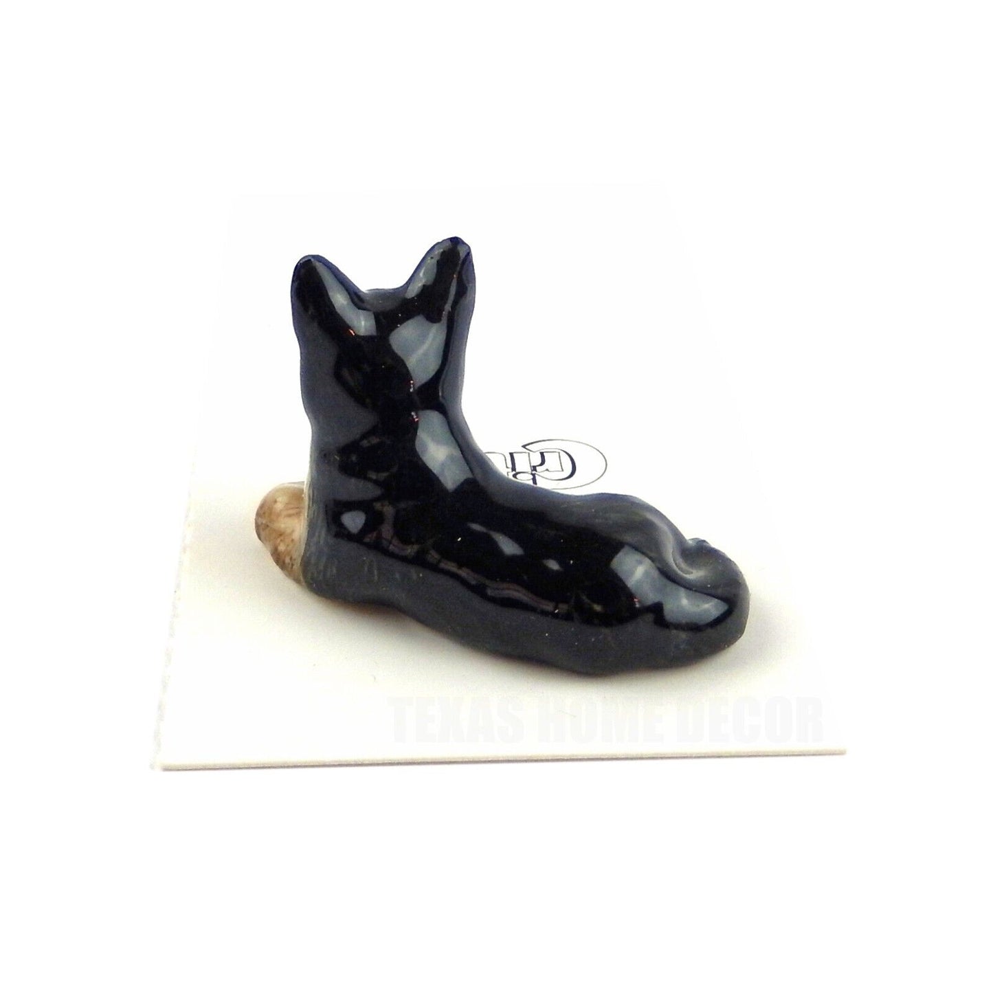 Little Critterz Miniature Collectors German Shepherd Dog Porcelain Figurine