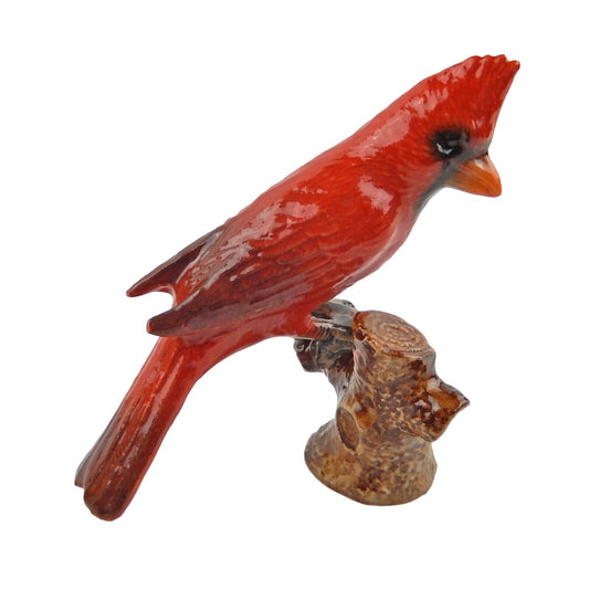 Northern Rose Collectors Red Cardinal Bird on Branch Porcelain Figurine