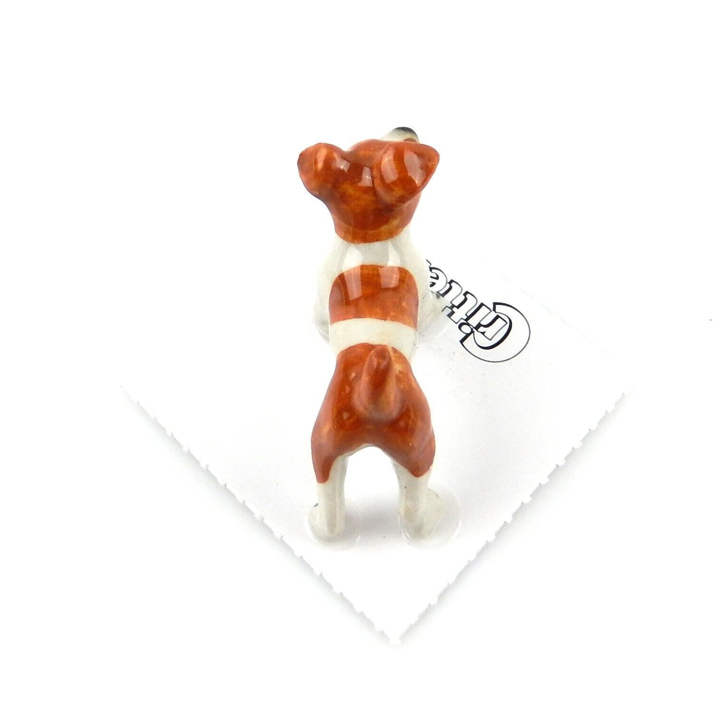 Little Critterz Miniature Collectors "Ajax" Jack Russell Dog Porcelain Figurine