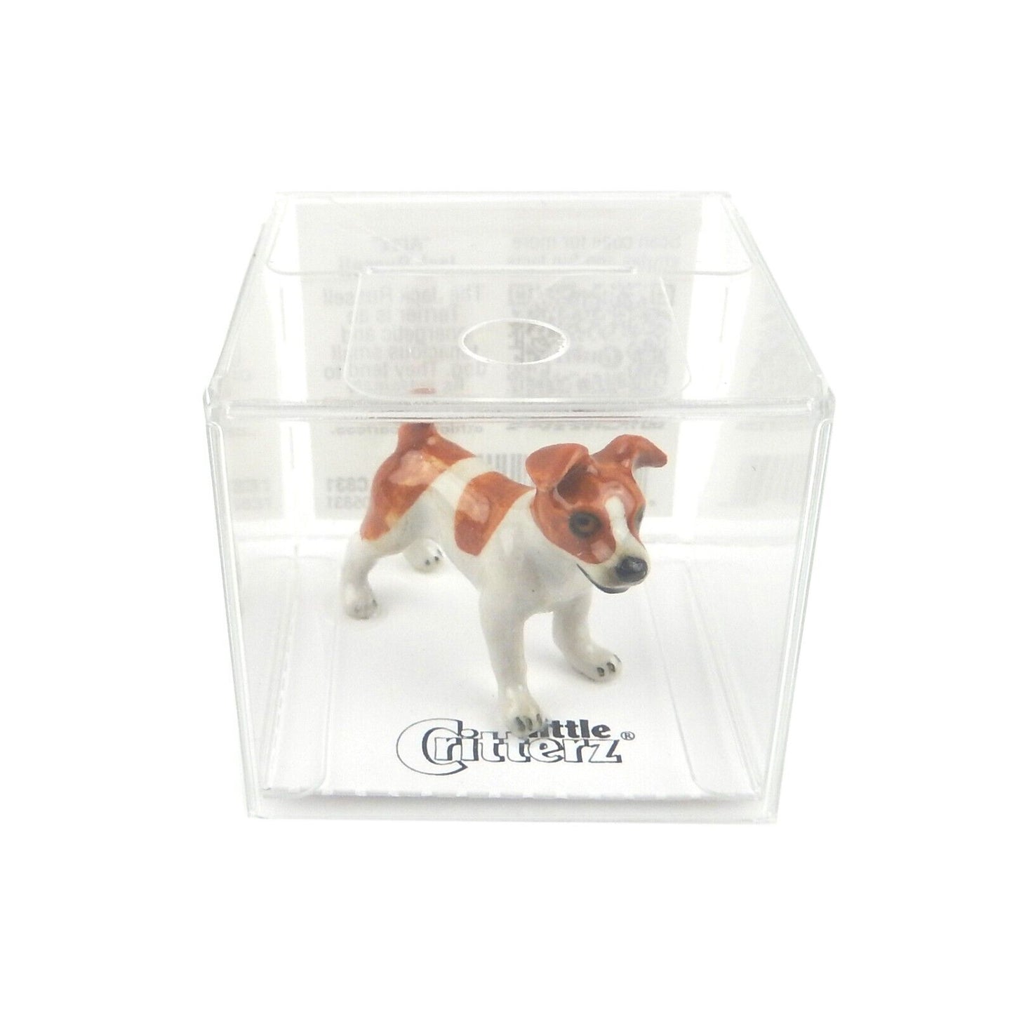 Little Critterz Miniature Collectors "Ajax" Jack Russell Dog Porcelain Figurine