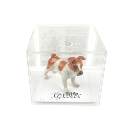 Little Critterz Miniature Collectors "Ajax" Jack Russell Dog Porcelain Figurine