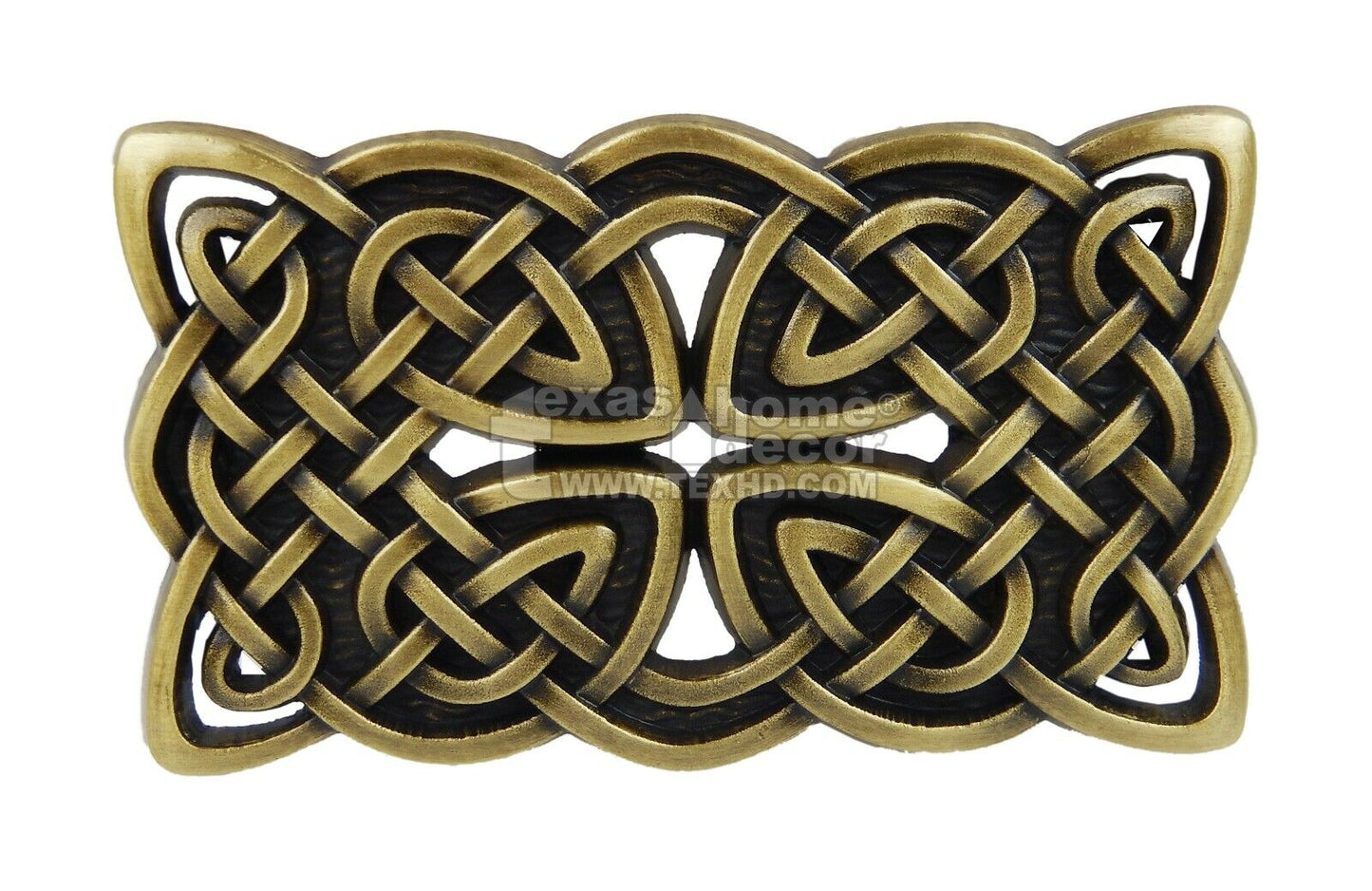 Celtic Knot Cross Men's Belt Buckle Antique Bronze Tone Fits 1.5" Belt