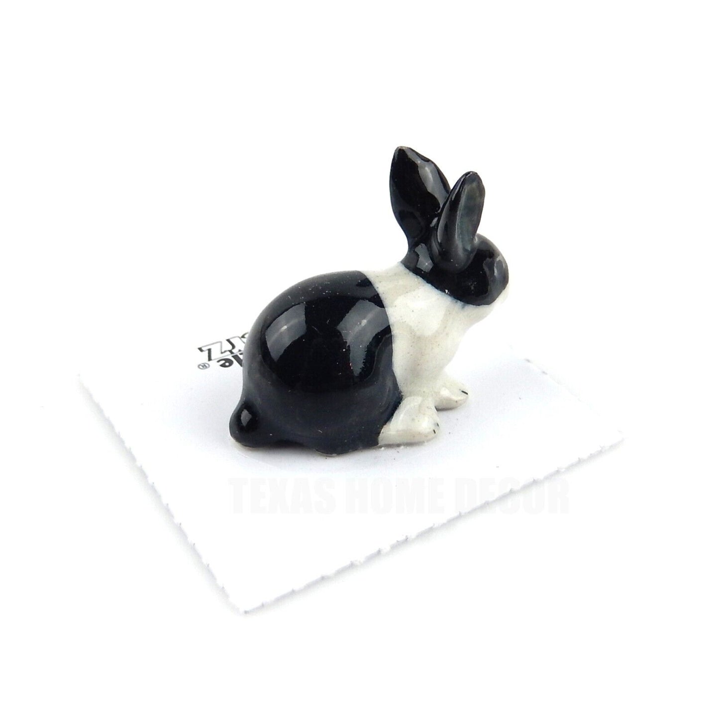 Little Critterz Miniature Collectors "Panda" Bunny Rabbit Porcelain Figurine