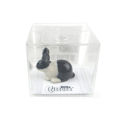 Little Critterz Miniature Collectors "Panda" Bunny Rabbit Porcelain Figurine